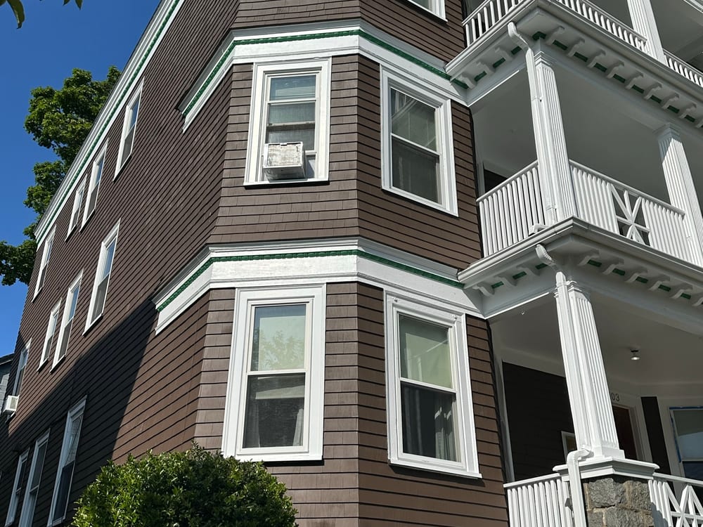 Repainted multi-family building exterior